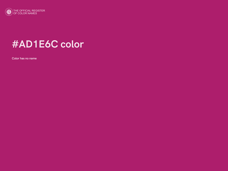 #AD1E6C color image