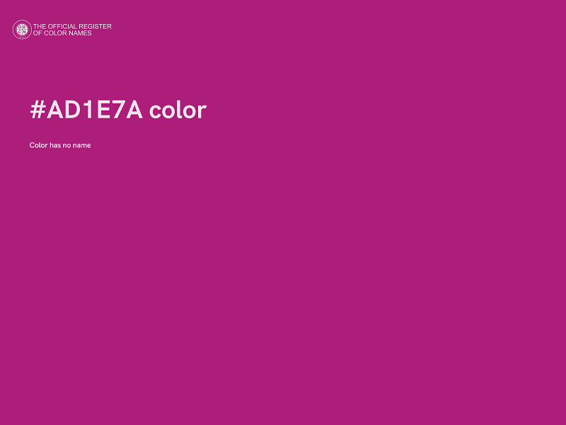 #AD1E7A color image