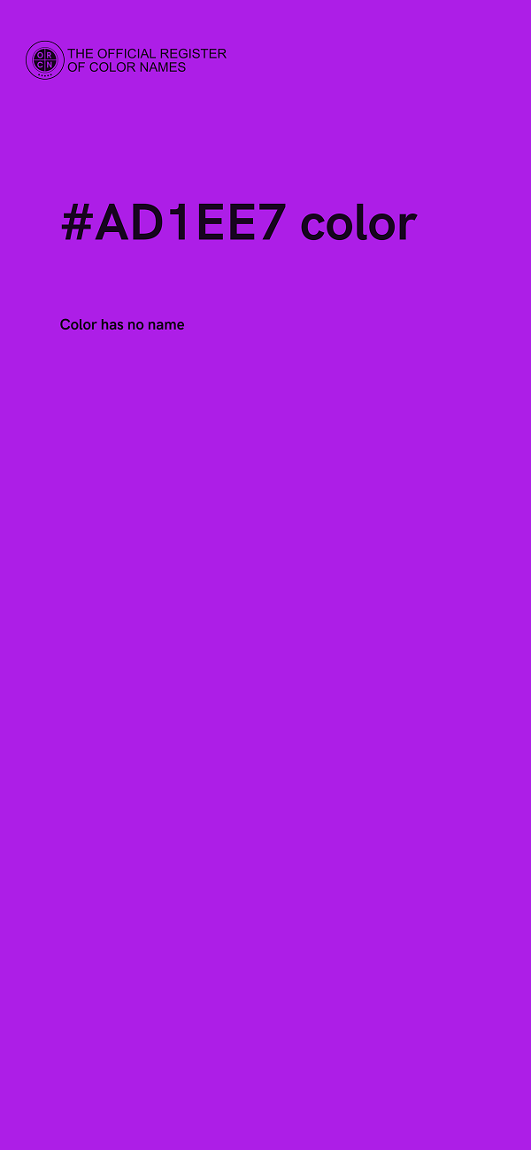 #AD1EE7 color image