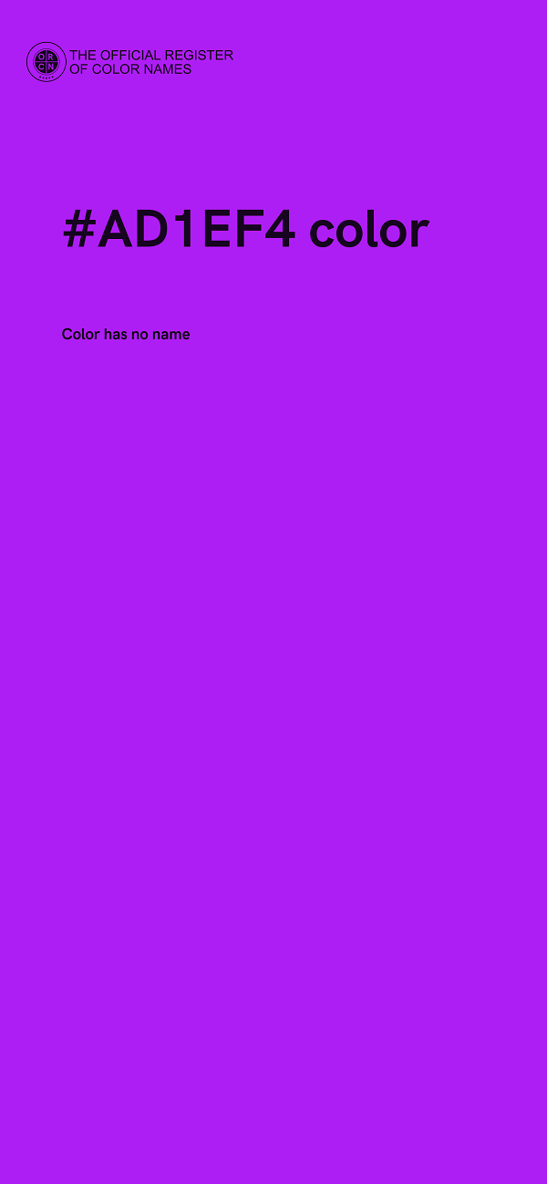 #AD1EF4 color image