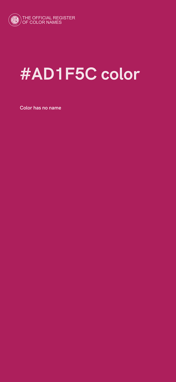 #AD1F5C color image