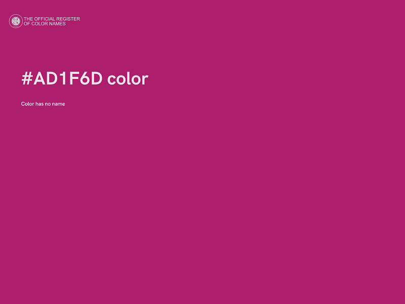 #AD1F6D color image