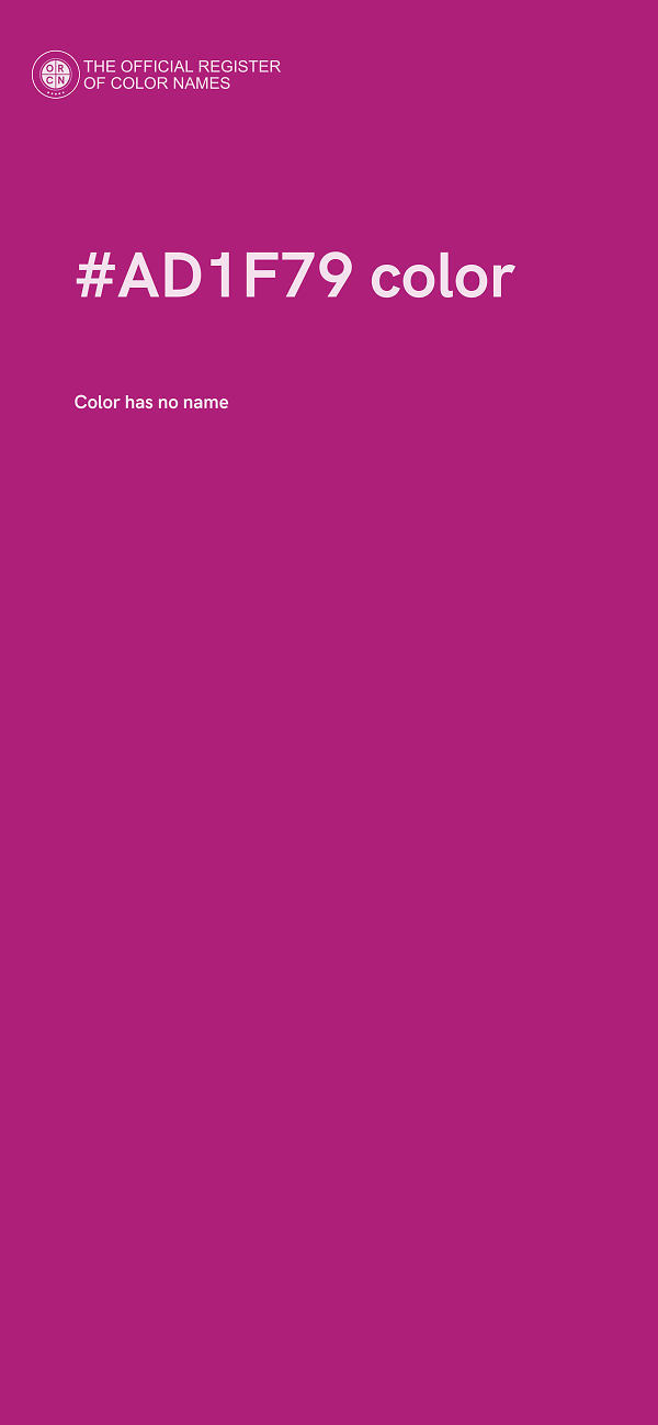 #AD1F79 color image