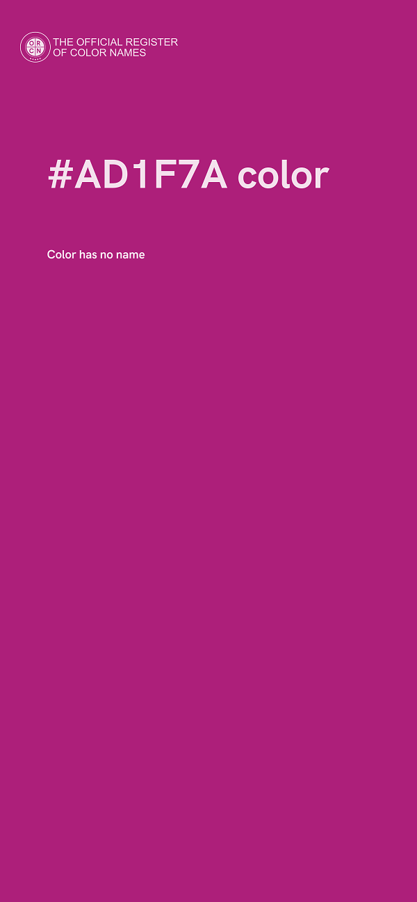 #AD1F7A color image