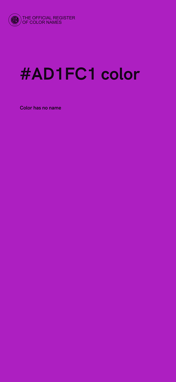 #AD1FC1 color image