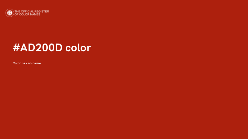 #AD200D color image