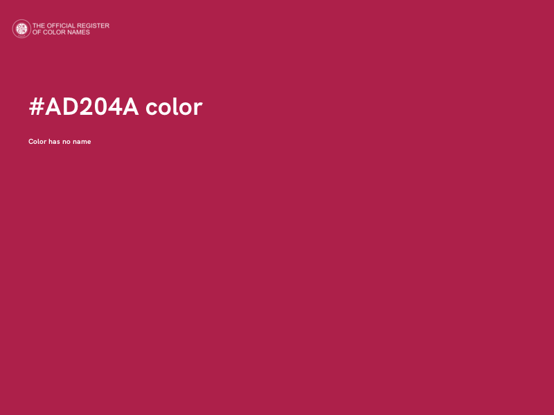 #AD204A color image