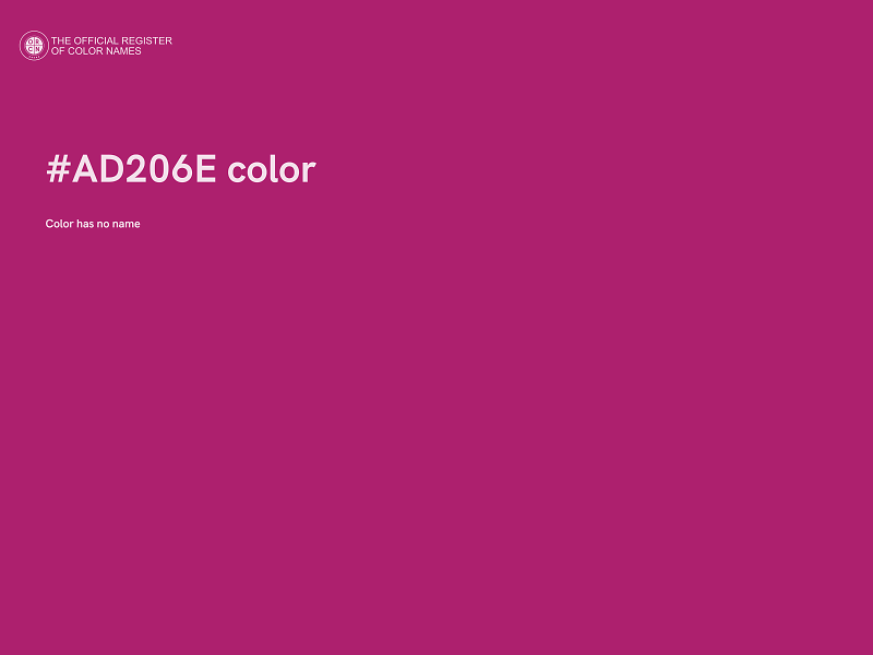 #AD206E color image