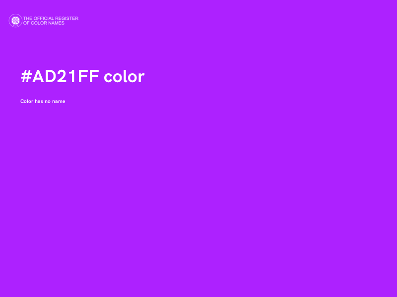 #AD21FF color image