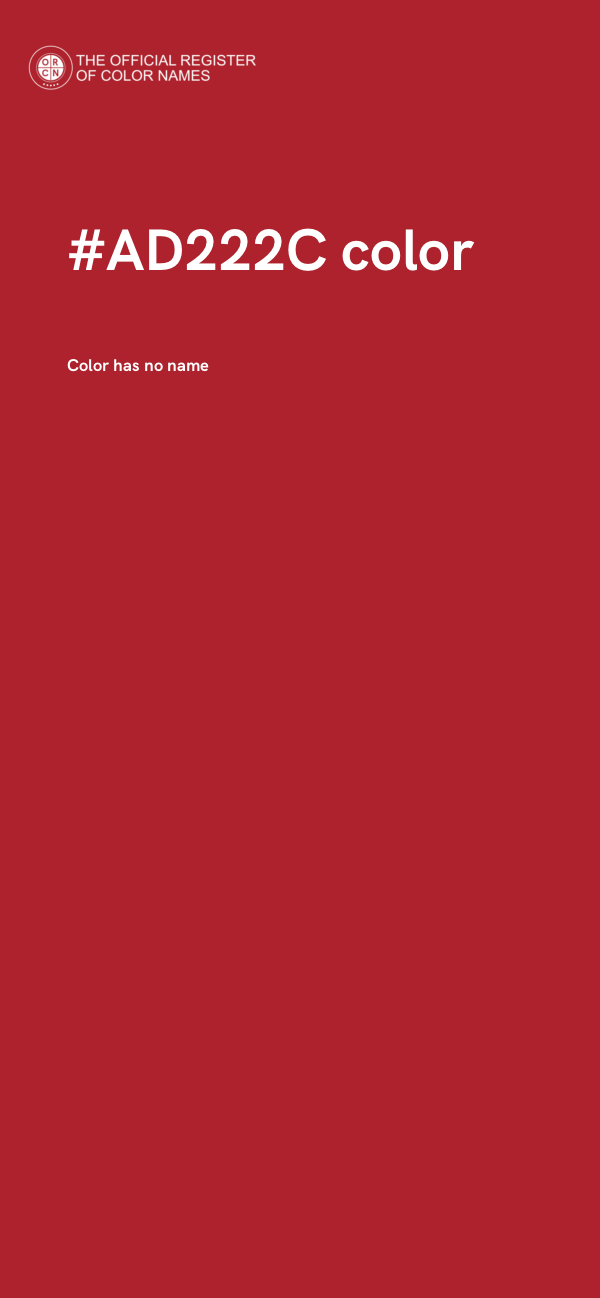 #AD222C color image