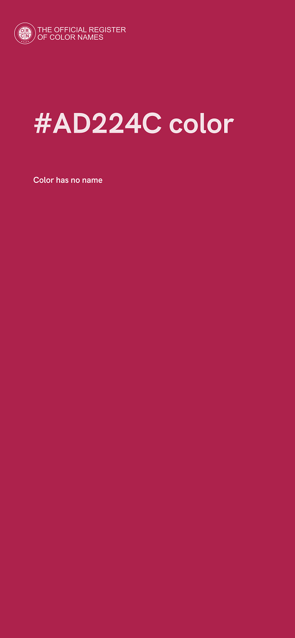 #AD224C color image