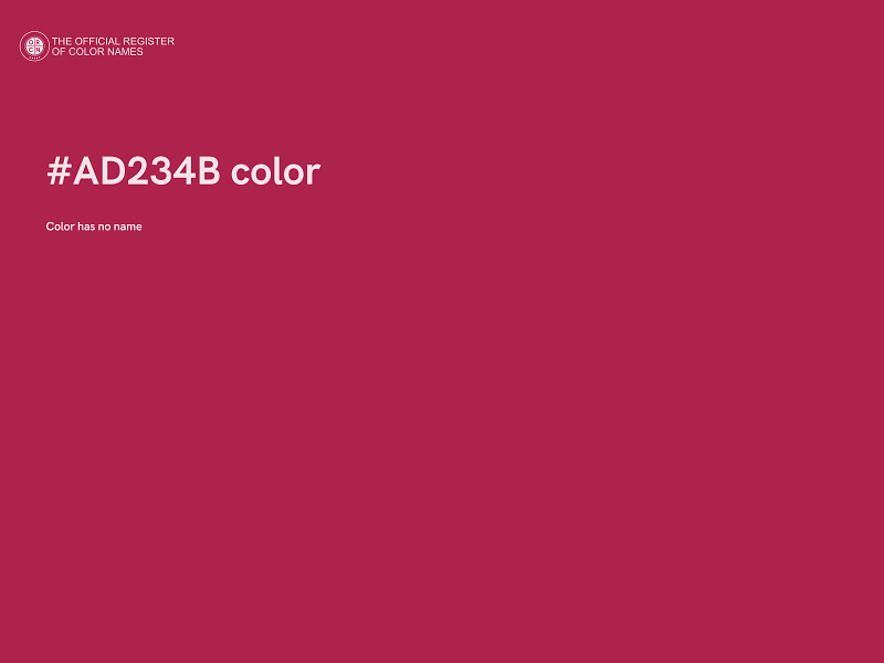 #AD234B color image