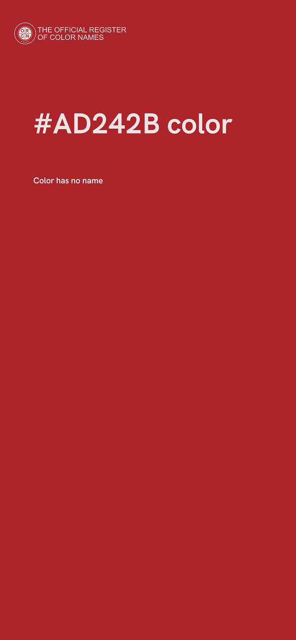 #AD242B color image