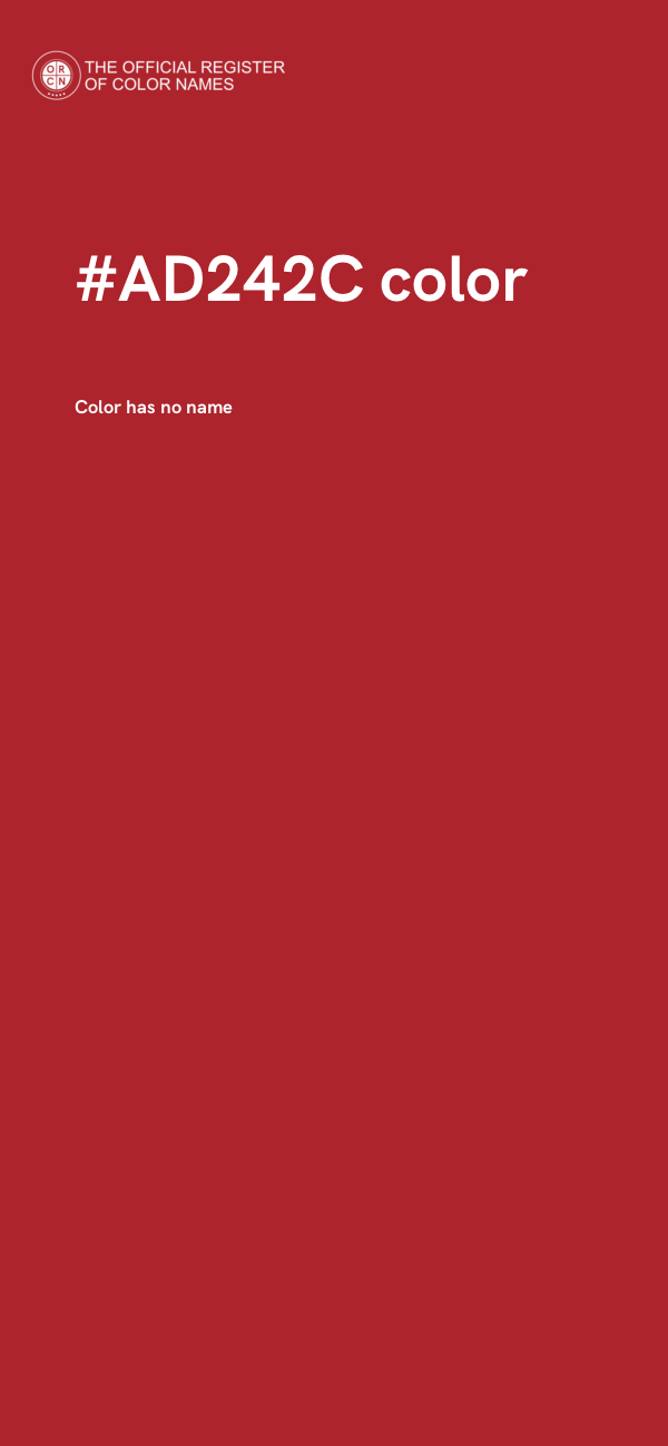 #AD242C color image