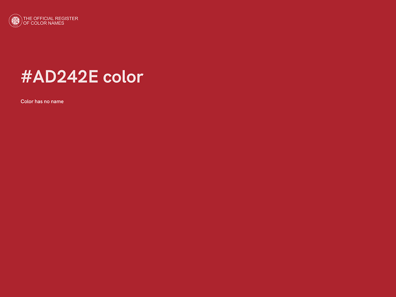 #AD242E color image