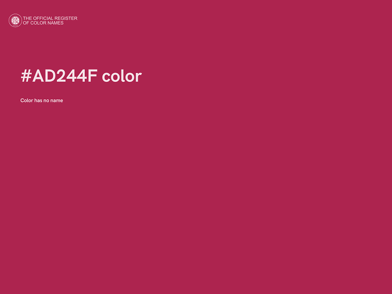 #AD244F color image