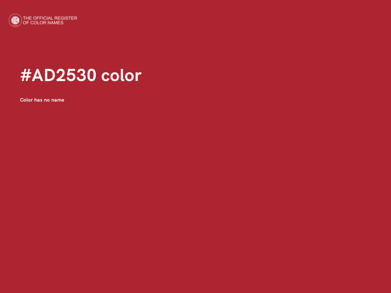 #AD2530 color image