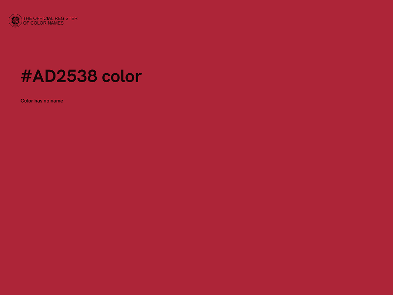 #AD2538 color image