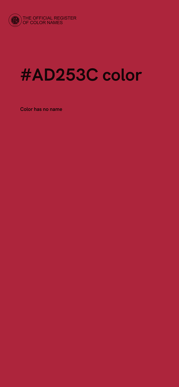 #AD253C color image