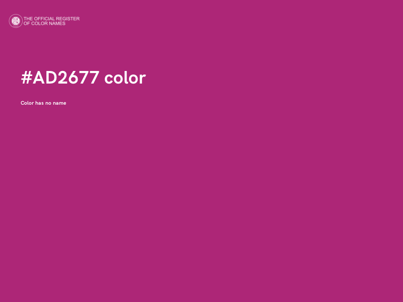 #AD2677 color image