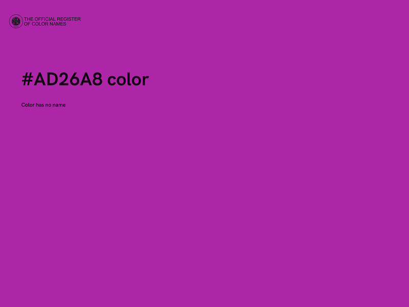 #AD26A8 color image