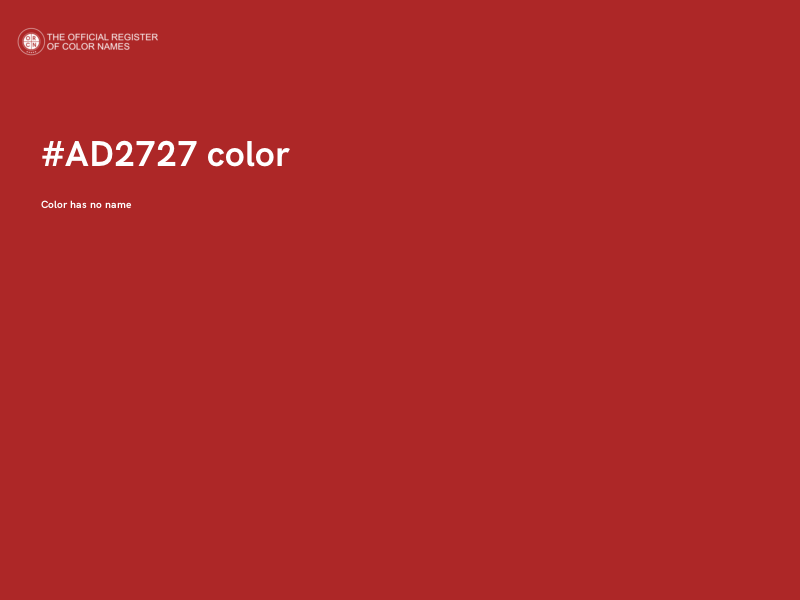 #AD2727 color image