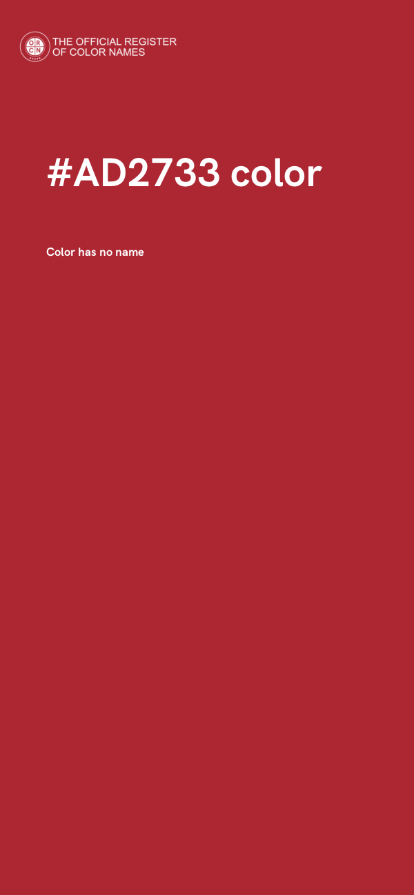#AD2733 color image