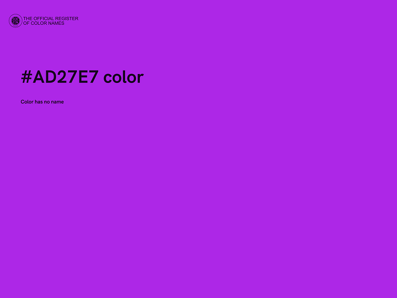 #AD27E7 color image