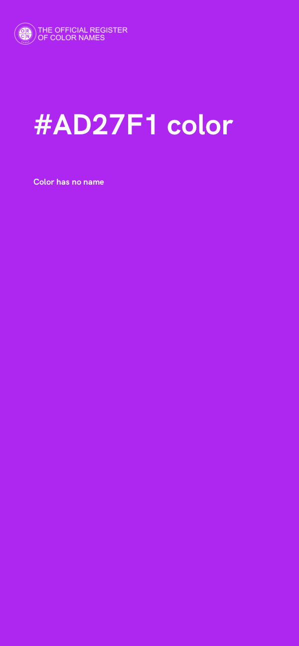 #AD27F1 color image