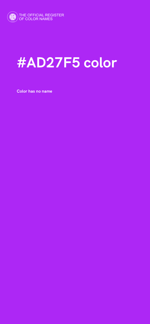 #AD27F5 color image