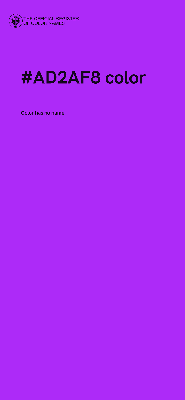 #AD2AF8 color image