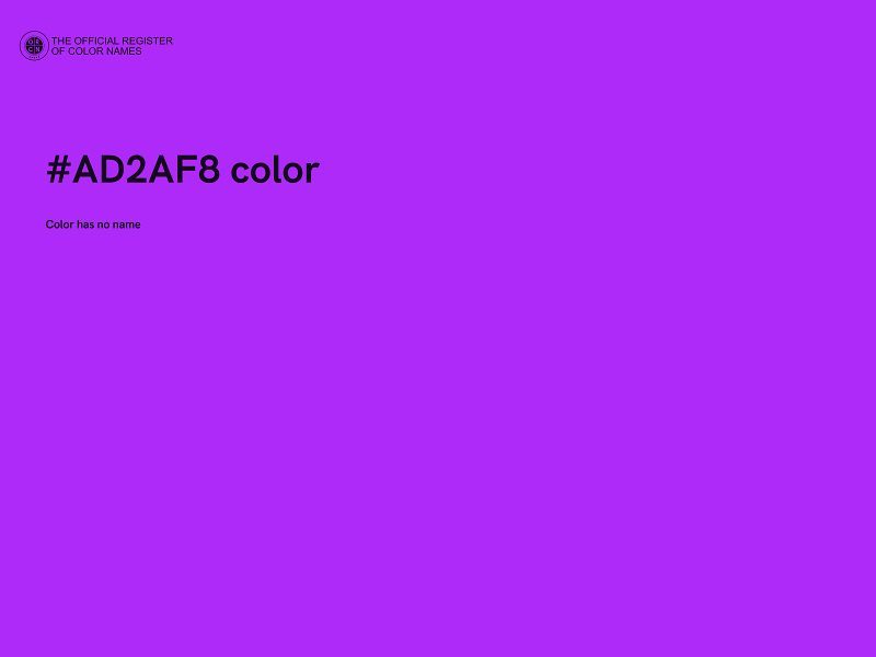 #AD2AF8 color image