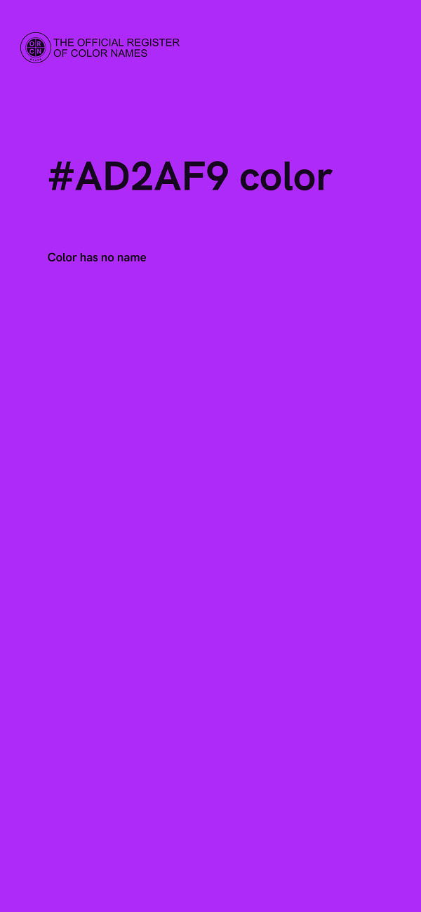 #AD2AF9 color image