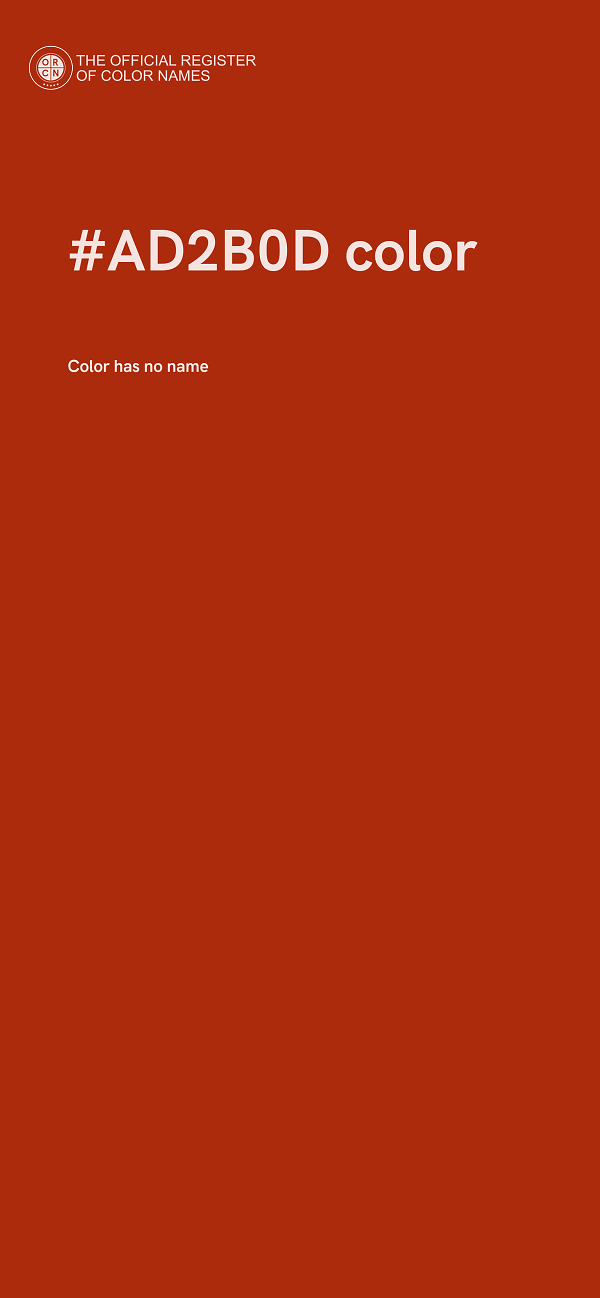 #AD2B0D color image