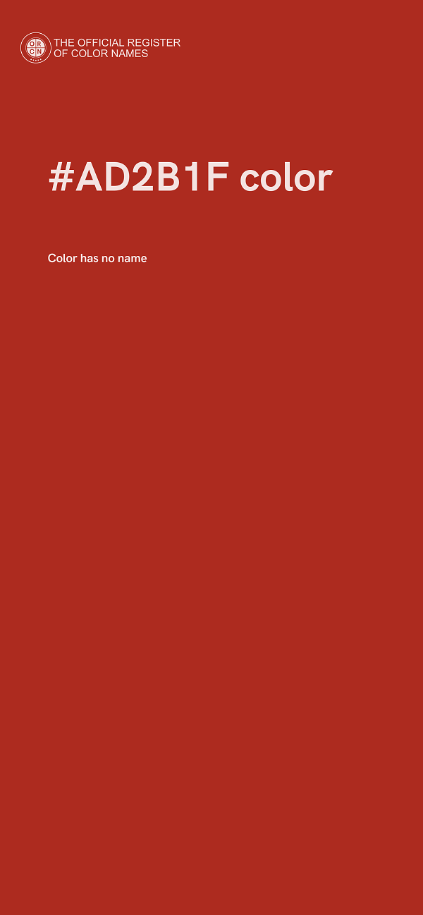 #AD2B1F color image