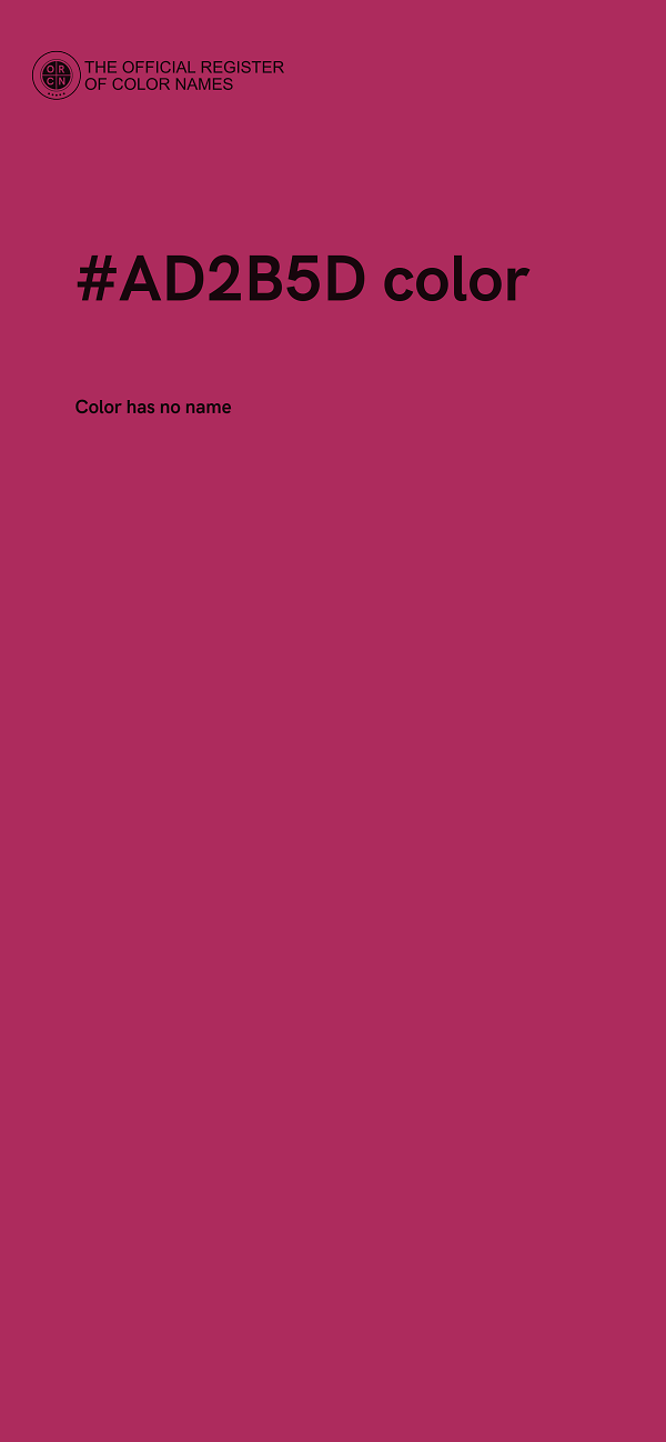 #AD2B5D color image