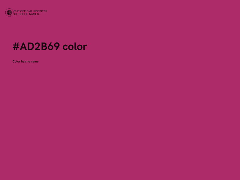 #AD2B69 color image