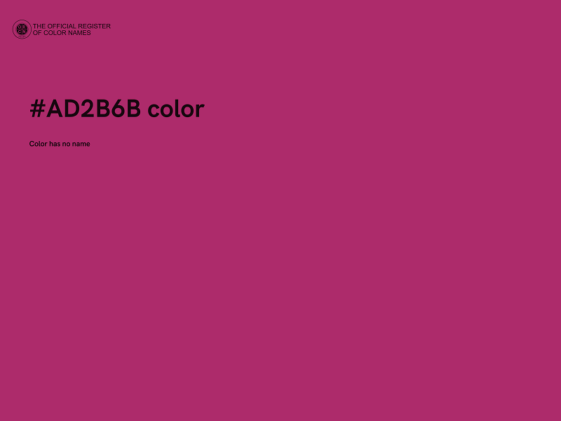 #AD2B6B color image