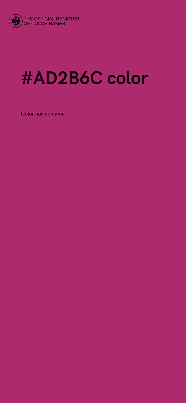 #AD2B6C color image
