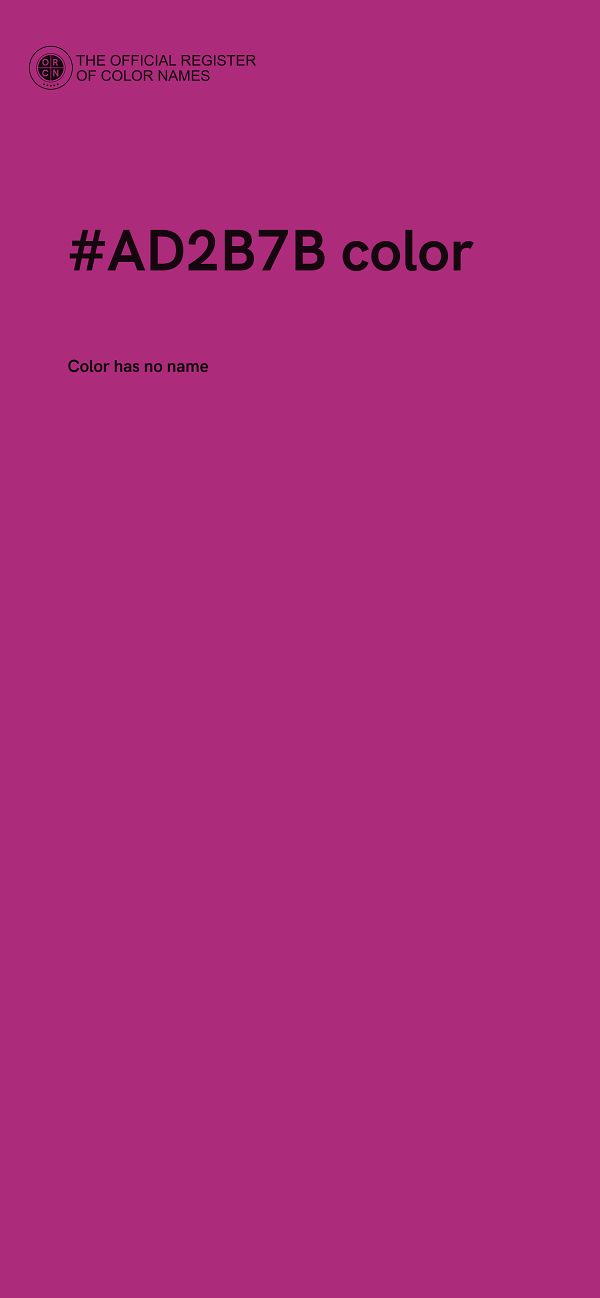 #AD2B7B color image
