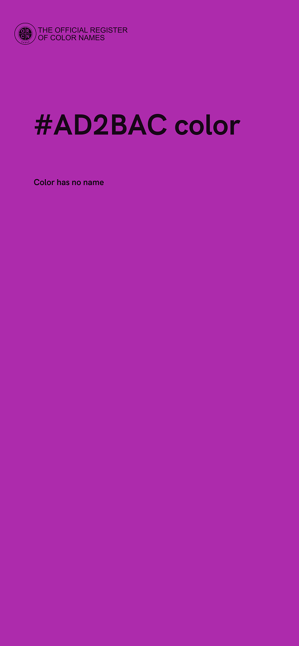 #AD2BAC color image
