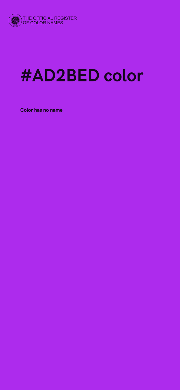 #AD2BED color image