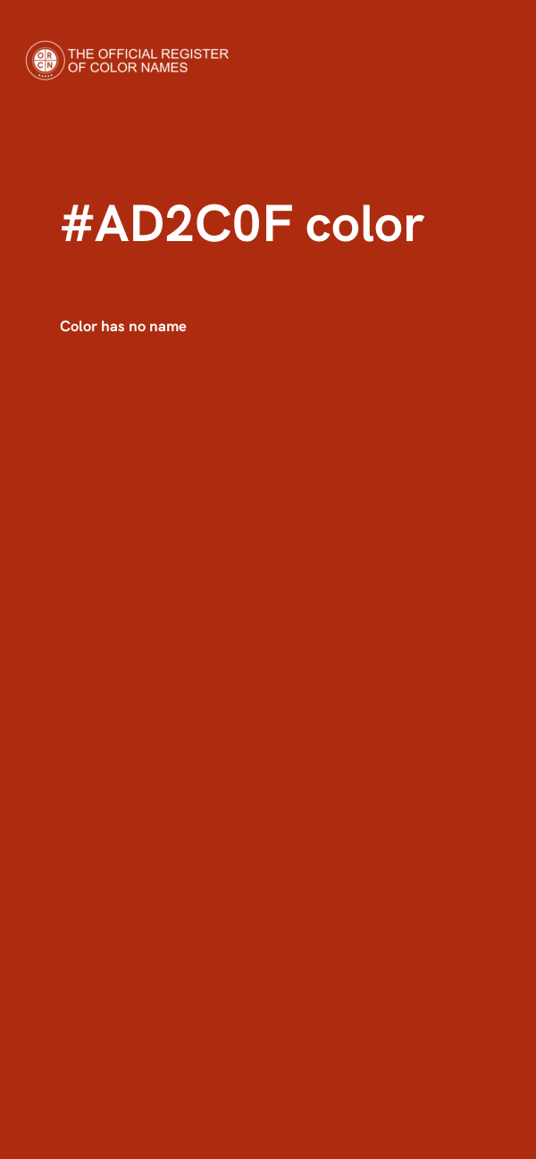 #AD2C0F color image