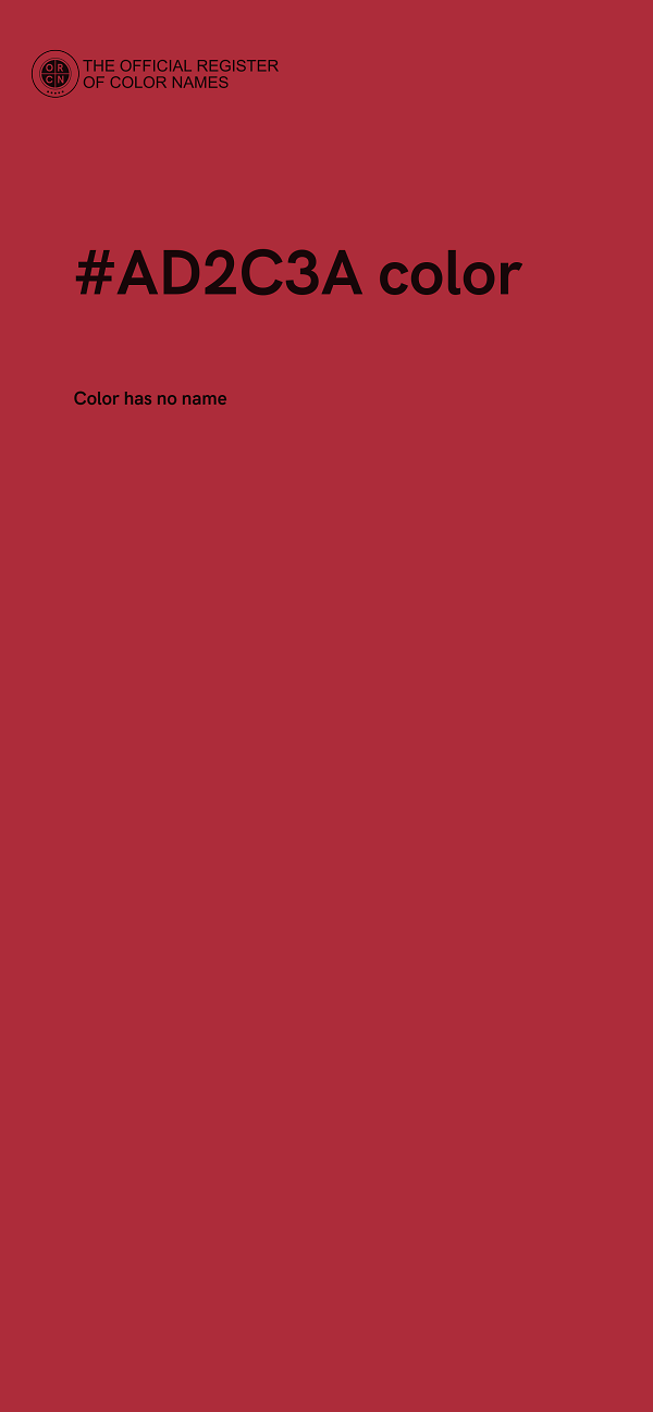 #AD2C3A color image