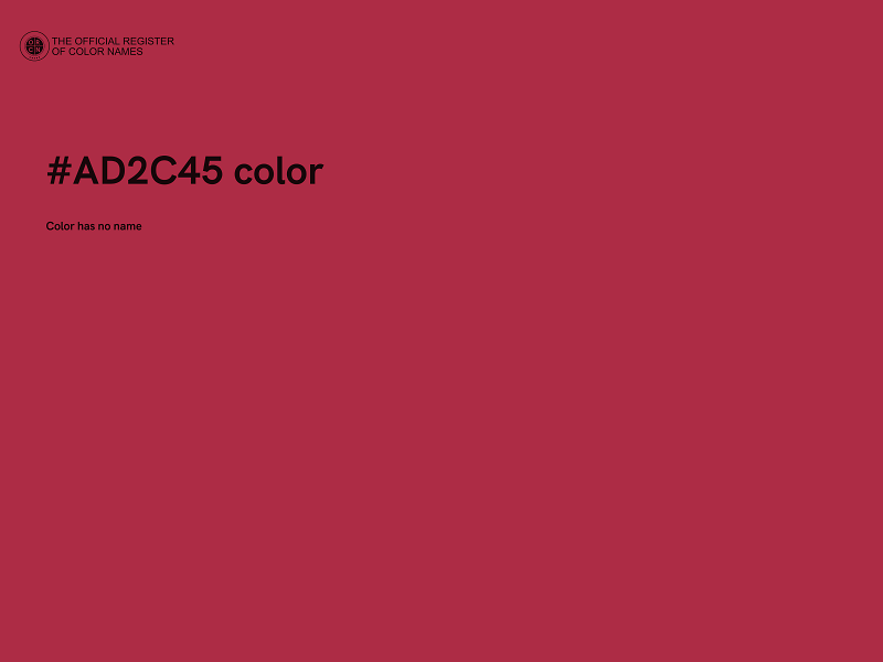 #AD2C45 color image