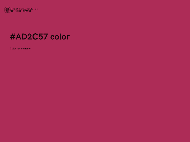 #AD2C57 color image