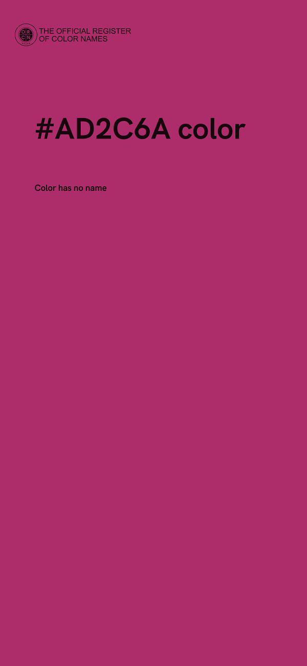 #AD2C6A color image