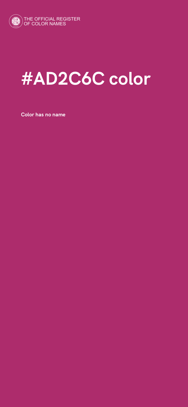 #AD2C6C color image