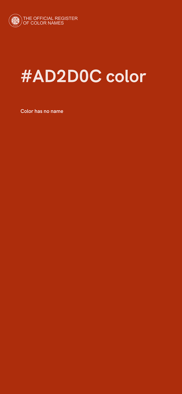 #AD2D0C color image