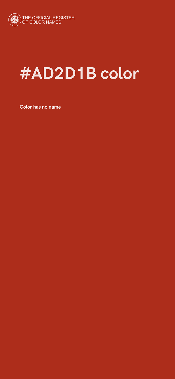 #AD2D1B color image